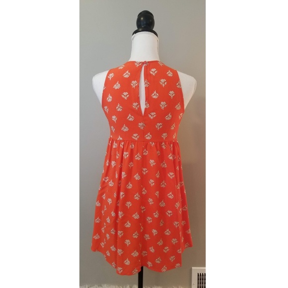 Old Navy Orange Floral Dress - Picture 3 of 9